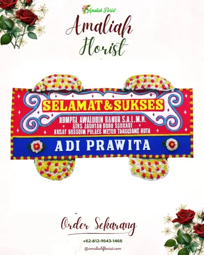 Karangan Bunga Ucapan Selamat sorongan
